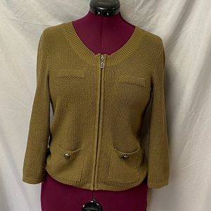 Mac & Jac zip-up Knit cardigan